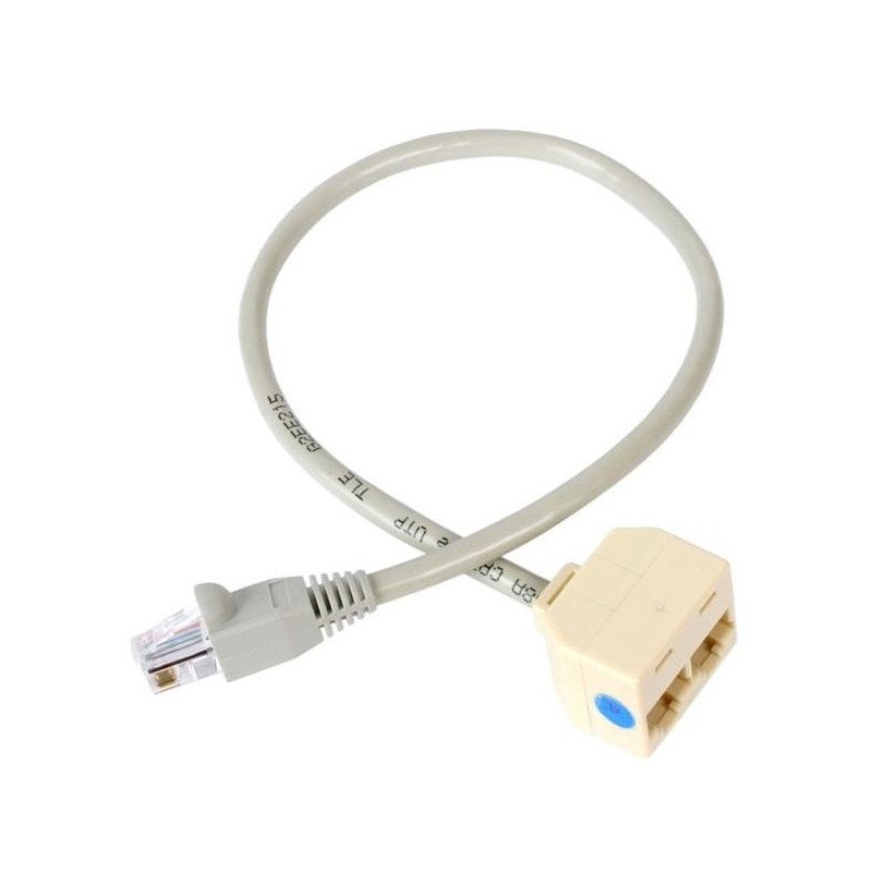 Cable Adaptador Splitter RJ45 StarTech.com RJ45SPLITTER - Gris, Macho/