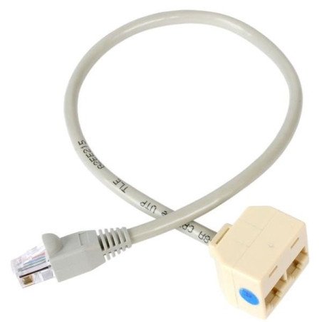 Cable Adaptador Splitter RJ45 StarTech.com RJ45SPLITTER - Gris, Macho/