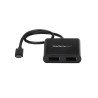 Divisor Multiplicador USB C StarTech.com MSTCDP122DP - USB C, Negro