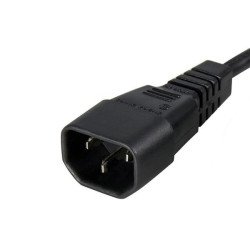 Cable extensor StarTech.com - Macho/hembra, 0, 9 m, C13 coupler, C14 coupler, Negro