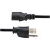 Cable de alimentación StarTech.com - Macho/Macho, 3, 7 m, NEMA 5-15P, 
