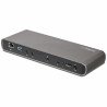 Dock Thunderbolt 3 StarTech.com TB3DK2DPPD - Negro, Gris, Aluminio, De plástico, Universal