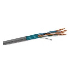 Bobina f/UTP cat.6 Condumex blindada (cm), 4" pares, 23 AWG/cobre sólido/305 mts, aisla polietileno/azul