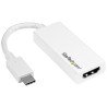 Adaptador USB C a HDMI StarTech.com CDP2HD4K60W - USB C, Color blanco