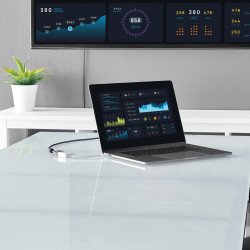 Adaptador USB-C a VGA StarTech.com - Color blanco