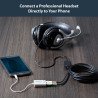 StarTech.com Adaptador de Auriculares con Micrófono Mini-Jack 3,5mm 4 pines a Conectores de Auriculares y de Micrófono - M a