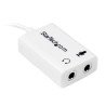 StarTech.com Adaptador de Auriculares con Micrófono Mini-Jack 3,5mm 4 pines a Conectores de Auriculares y de Micrófono - M a