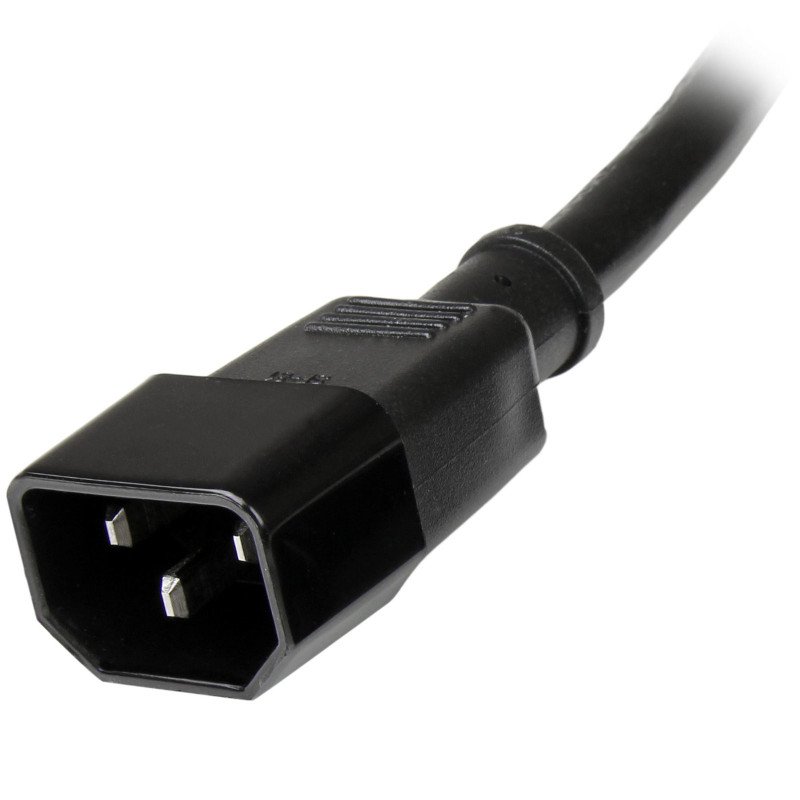 Cable de alimentación StarTech.com - Macho/hembra, 1.83 m, C13 coupler, Negro