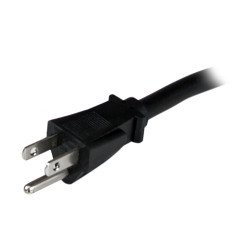 Cable de alimentación StarTech.com - Macho/Macho, 1, 2 m, NEMA 5-15P, Negro, 15
