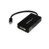 StarTech.com Adaptador de vídeo externo triple head Mini DisplayPort a DVI HDMI y DP conversor