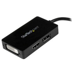 StarTech.com Adaptador de vídeo externo triple head Mini DisplayPort a DVI HDMI y DP conversor