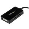 StarTech.com Adaptador de vídeo externo triple head Mini DisplayPort a DVI HDMI y DP conversor