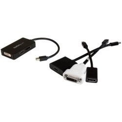 StarTech.com Adaptador de vídeo externo triple head Mini DisplayPort a DVI HDMI y DP conversor