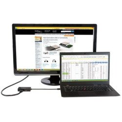 StarTech.com Adaptador de vídeo externo triple head Mini DisplayPort a DVI HDMI y DP conversor