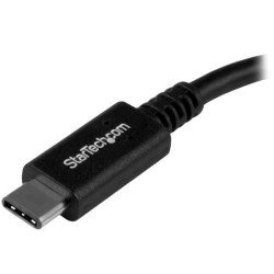 Cable USB StarTech.com - 0, 15 m, USB C, USB A, Macho/hembra, Negro