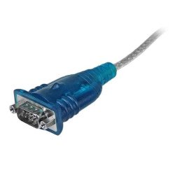 Cable Adaptador USB a serie RS232 StarTech.com ICUSB232V2 - USB 2.0, RS232 DB9, Macho/Macho, Azul, Plata