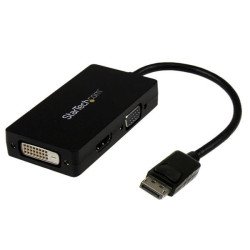 Adaptador de video StarTech.com - DisplayPort, DVI-D, HDMI, VGA, Macho/hembra, Negro