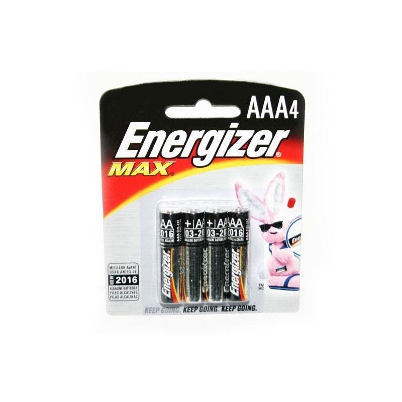 Energizer Pilas alcalinas MAX, AAAA, 2 baterías/paquete