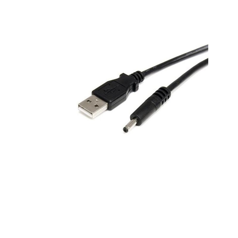 Cable adaptador de alimentación StarTech.com - Macho/Macho, 0, 9 m, USB A, Negro