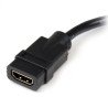 Adaptador de video StarTech.com HDDVIFM8IN - Negro, HDMI, Macho/hembra