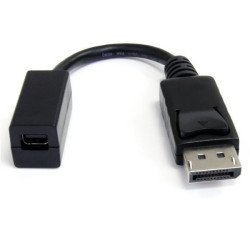 Adaptador DisplayPort Macho a Mini DisplayPor StarTech.com - DP M, Mini DP FM, Macho/hembra, Color blanco