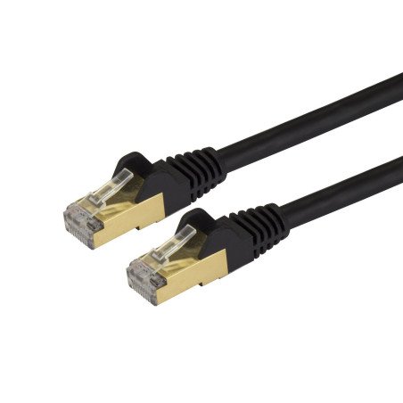 Cable de red Ethernet StarTech.com Cat6 - 9.1 m, RJ-45, RJ-45, Macho/Macho, Negro