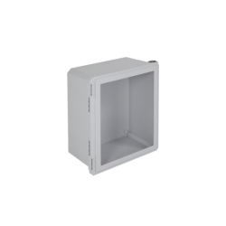 Gabinete de fibra de vidrio, IP66 para uso en interior o exterior y puerta transparente removible
