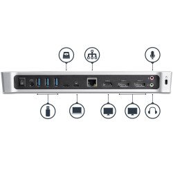 Dock USB-C StarTech.com DK30CH2DPPD - Negro, Docking