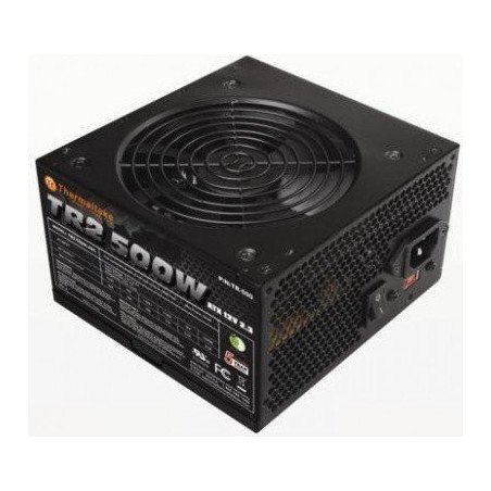 Fuente de poder ThermalTake TR2 - 500 W, 115 - 230 V, 50 - 60 Hz, PC, Negro