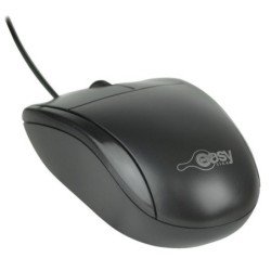 Mouse óptico Easy Line 1200 dpi win XP vista, 7, 8, 8.1 Mac OS x USB negro
