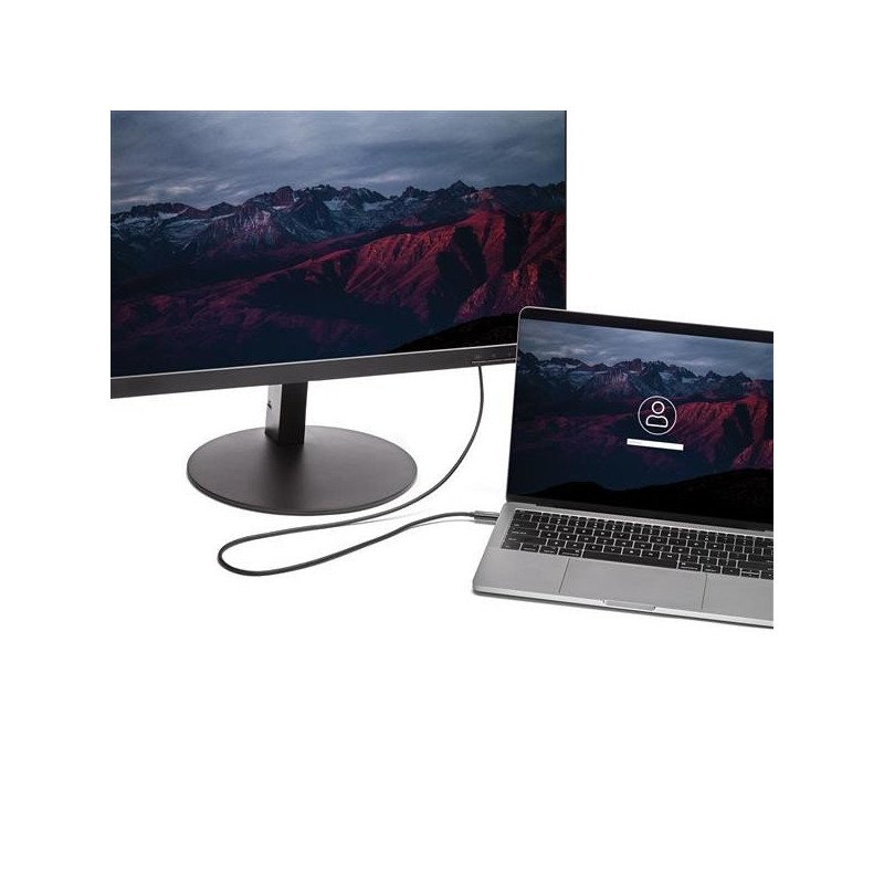 Cable Adaptador USB C a HDMI StarTech.com CDP2HD2MBNL - 2 m, USB C, HDMI, Negro