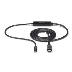 Cable Adaptador USB C a HDMI StarTech.com CDP2HDMM2MB - 2 m, USB C, HDMI, Negro