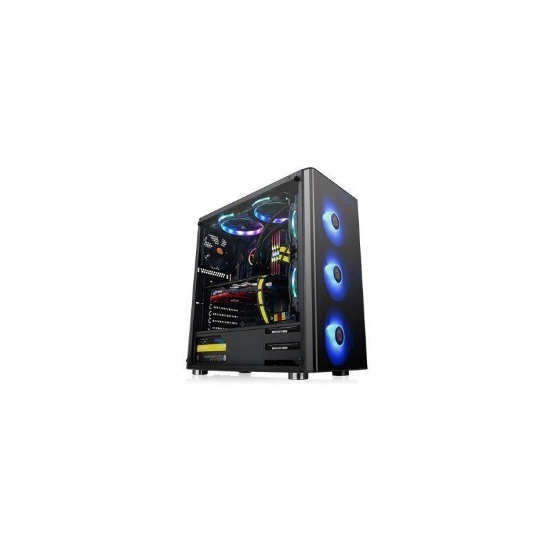 Gabinete ThermalTake V200 + fuente CA-3K8-60M1WU-00 - Midi-Tower, PC, 