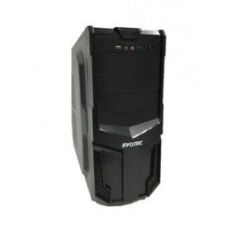 Gabinete EVOTEC EV-1002 - Micro-ATX, Torre, Micro-ATX, Negro, 600 W