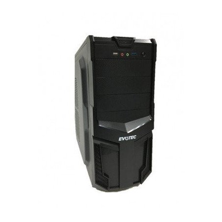 Gabinete EVOTEC EV-1002 - Micro-ATX, Torre, Micro-ATX, Negro, 600 W
