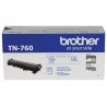 Tóner Brother TN760 monocromático rendimiento alto de 3000 para equipo DCPL2551DW Tóner Brother TN760 monocromático rendimiento alto de 3000 para equipo DCPL2551DW