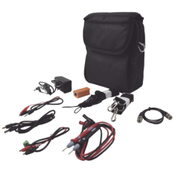 Kit de accesorios para probadores de vídeo epmonTVI incluye: maleta, probador de cable, cables de conexión.