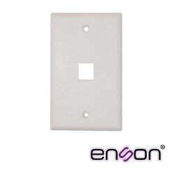 Placa de pared faceplate Enson EPRO-FP10 1 puerto universal keystone