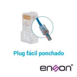 Plug fácil ponchado cat6 Enson EPRO-PLUG6-50 paquete50 piezas