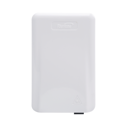 Caja terminal de fibra óptica, 2 acopladores sc/apc, blanca