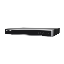 DVR 8 megapixel, 8 canales 4k TurboHD + 8 canales IP, 1 bahía de disco duro, audio por coaxitron, 8 entradas de alarma, 4 salida