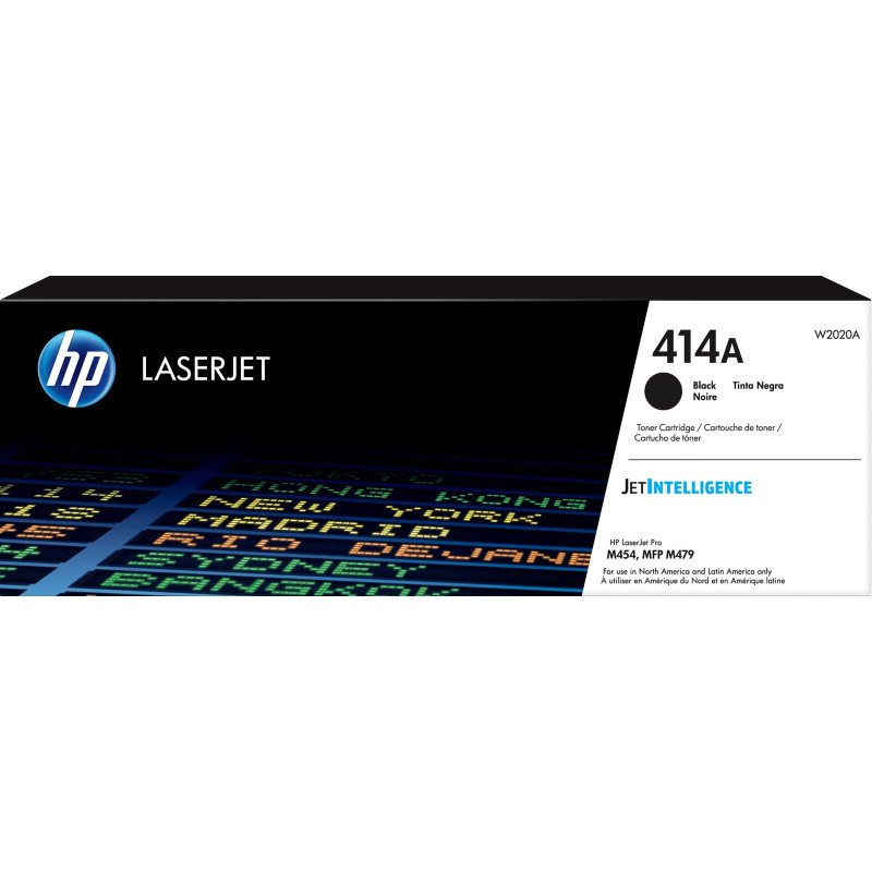 Cartucho tóner HP W2020A - Laser, 2400 páginas, Negro, HP Color LaserJet Pro M454