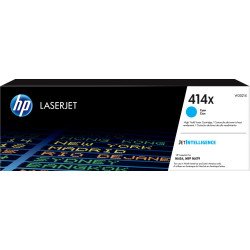 Cartucho tóner HP W2021X, láser, 6000 páginas, cian 414X, HP Color LaserJet Pro M454