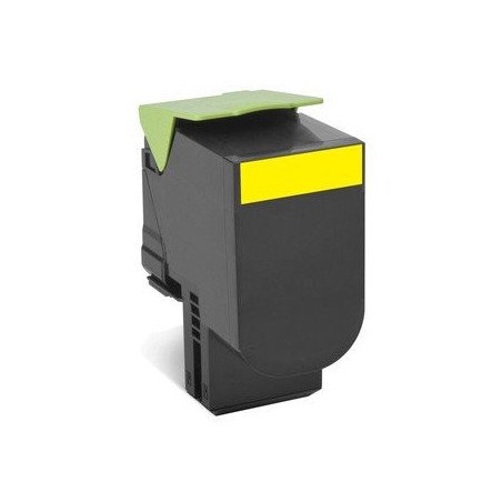 Tóner Lexmark amarillo 808HK alto rendimiento 3,000 pag, CX310dn, CX410de, CX510de