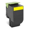 Tóner Lexmark amarillo 808HK alto rendimiento 3,000 pag, CX310dn, CX410de, CX510de