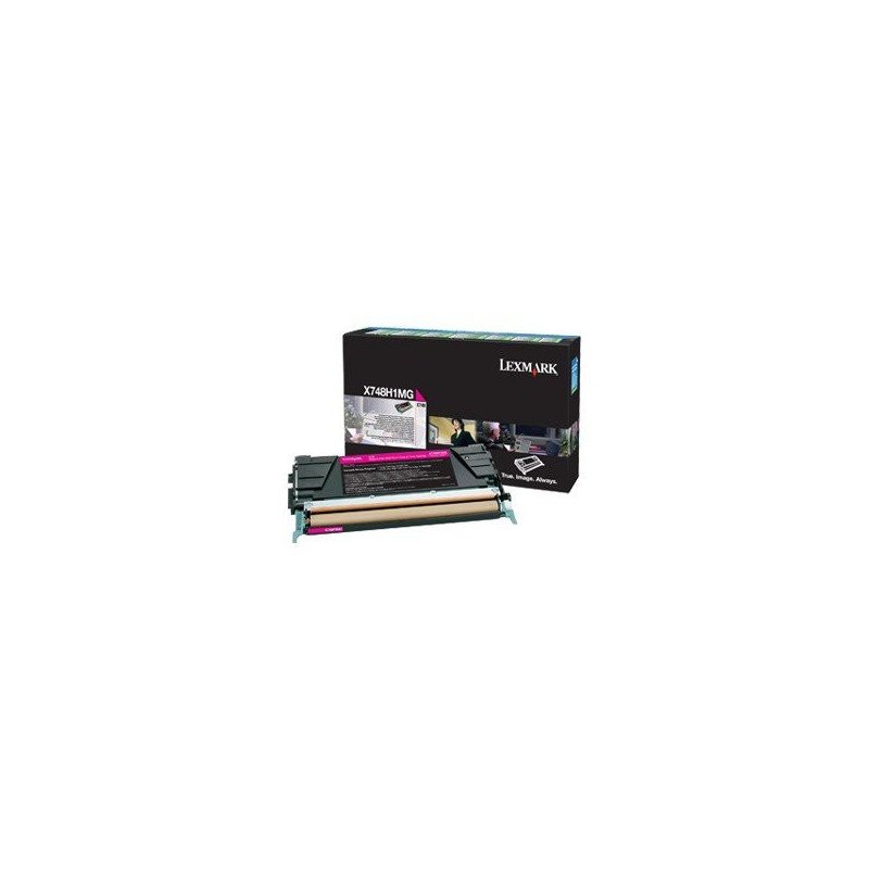 Cartucho tóner Lexmark - 10000 páginas, Magenta, Láser, Negro Cartucho tóner Lexmark - 10000 páginas, Magenta, Láser, Negro