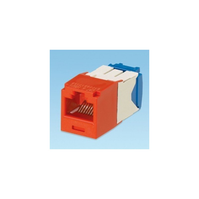 Jack Panduit CJ6X88TGRD - RJ-45, Rojo