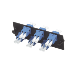 Placa acopladora de fibra óptica fap, con 6 conectores LC dúplex (12 fibras), para fibra monomodo os1, OS2, color azul