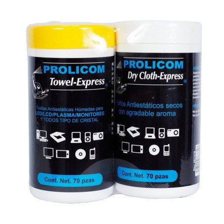 Toallas Prolicom - Paños húmedos, LCD/TFT/Plasma