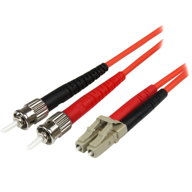 Cable adaptador de Red StarTech.com - LC, ST, Macho/Macho, Naranja, 1 m